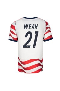 Yhdysvallat Timothy Weah #21 Jalkapallovaatteet Kotipaita MM-kisat 2026 Lyhythihainen